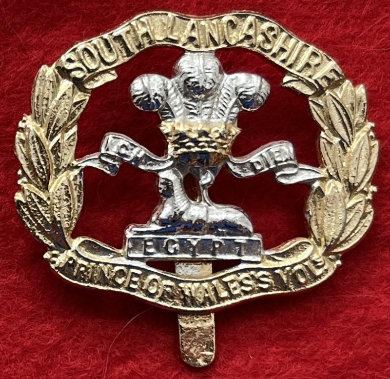 Anodised South Lancashire Regt Cap Badge