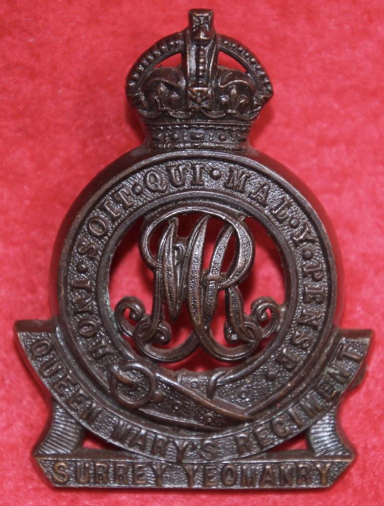 Surrey Yeomanry Cap Badge