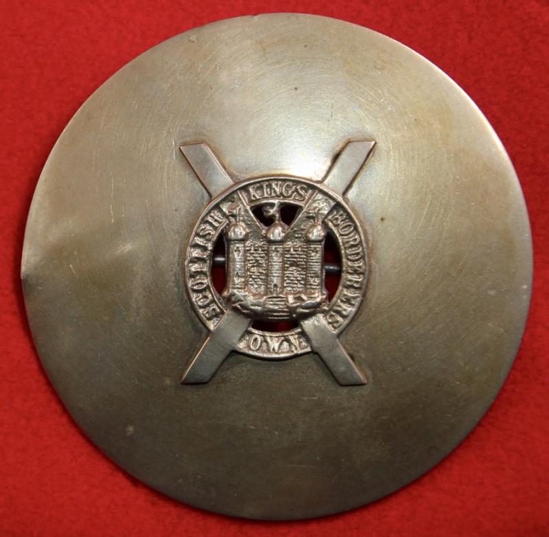 KOSB Service Batt Plaid Brooch