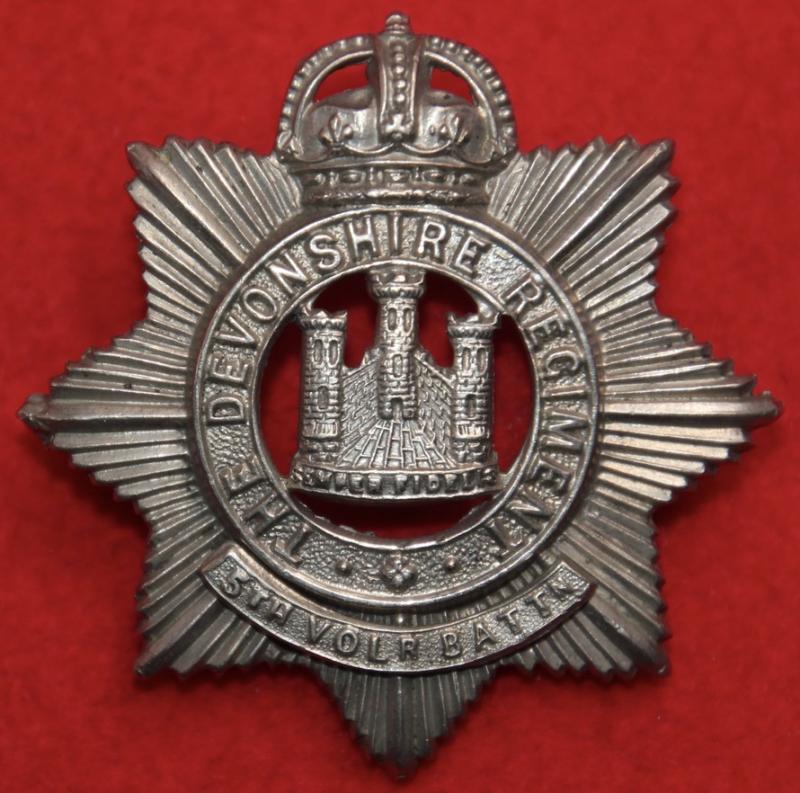 5th VB Devons Cap Badge