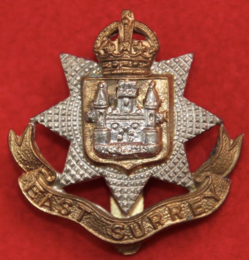 East Surrey Regt KC Beret Badge
