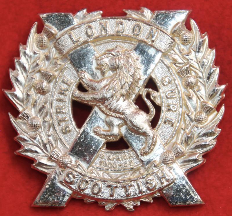London Scottish Officer's Glengarry Badge