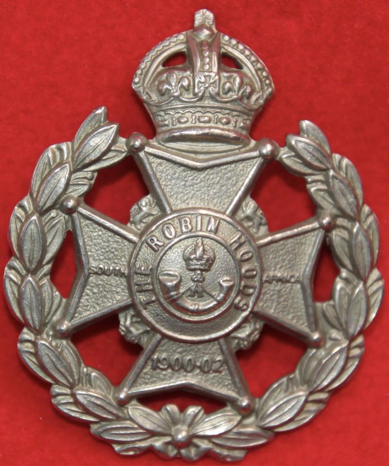 Robin Hood Rifles Cap Badge