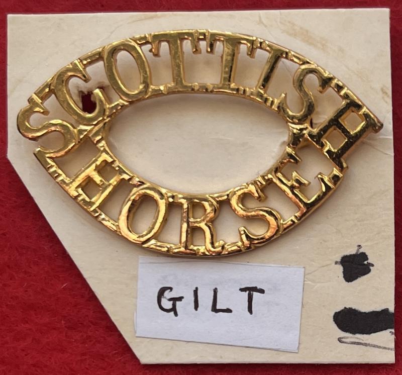 Scottish Horse Officer's Shoulder Title