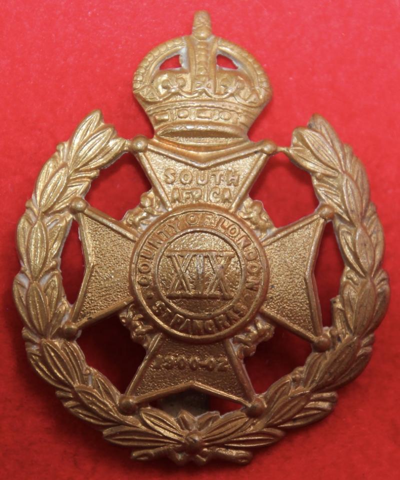 19th London Cap Badge
