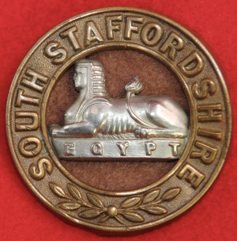 S Staffs Puggaree Badge