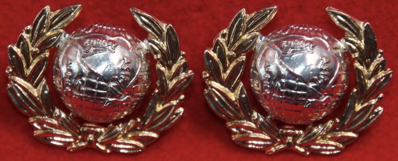 Anodised RM Officer's Collar Badges