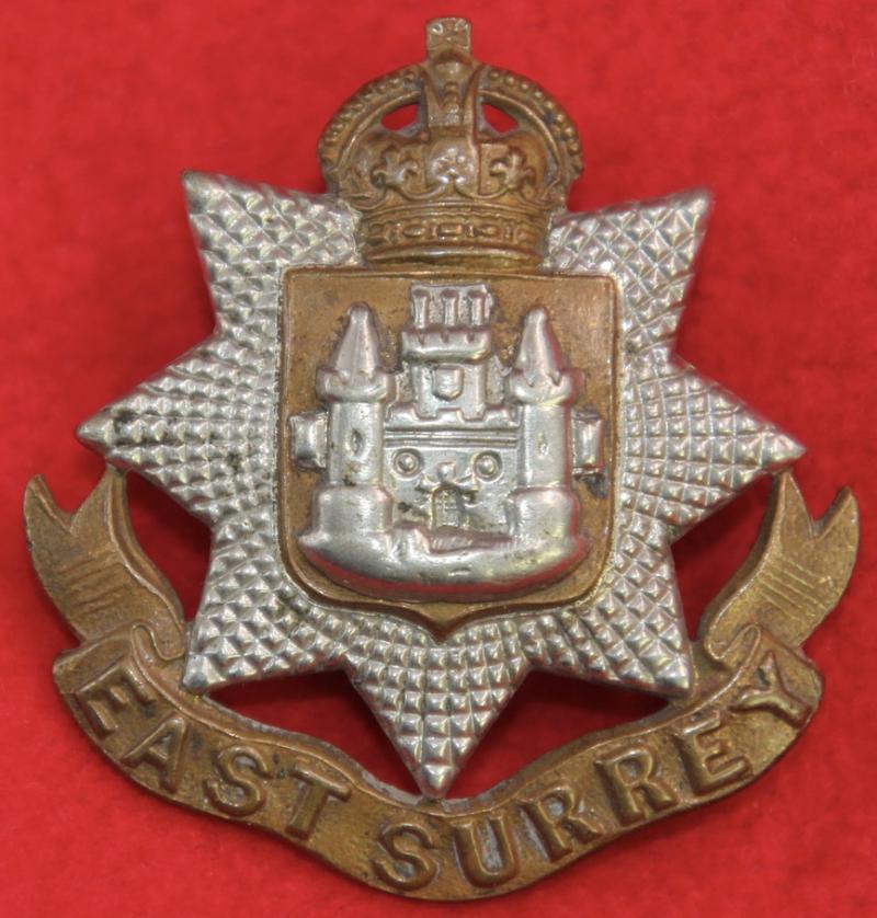 East Surrey Regt Cap Badge