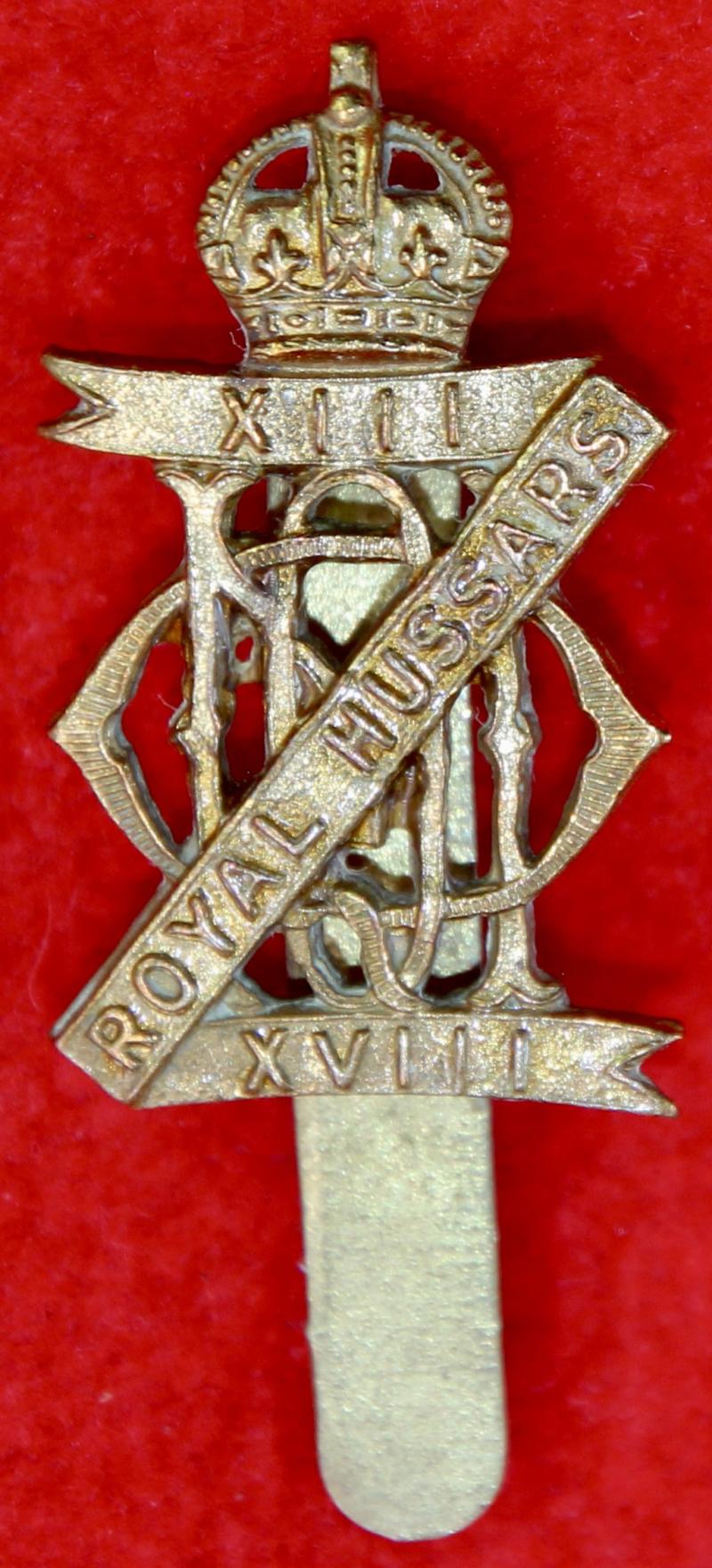 13th/18th Hussars Cap Badge
