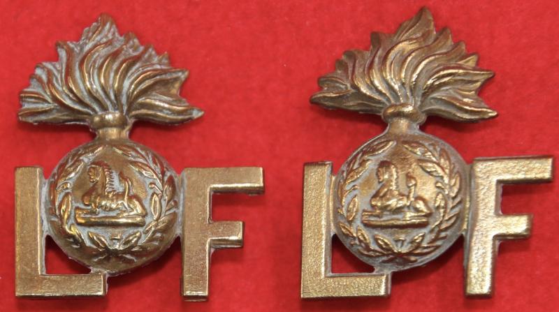 L/Grenade/F Shoulder Titles