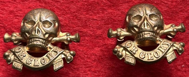 17th/21st Lancers Collar Badges
