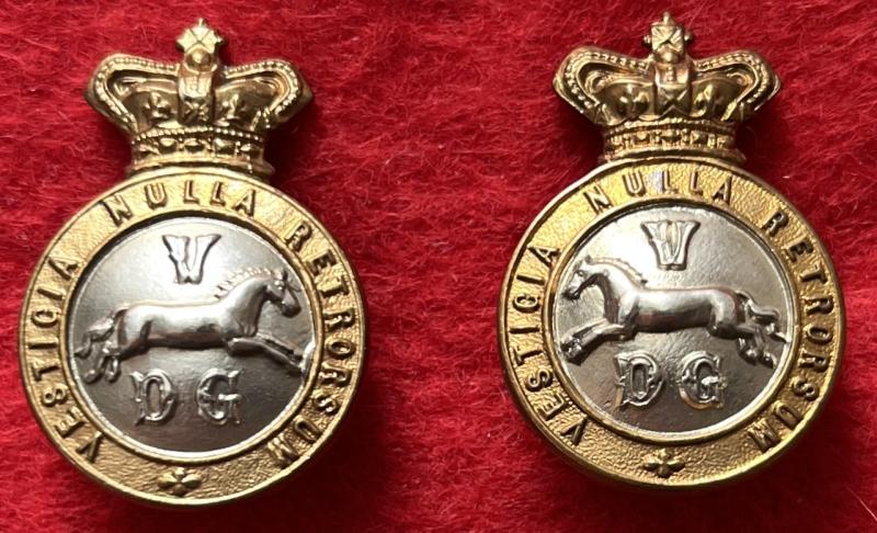 Victorian 5th DG Collar Badges