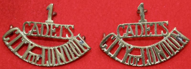 1/Cadets/City of London Shoulder Titles
