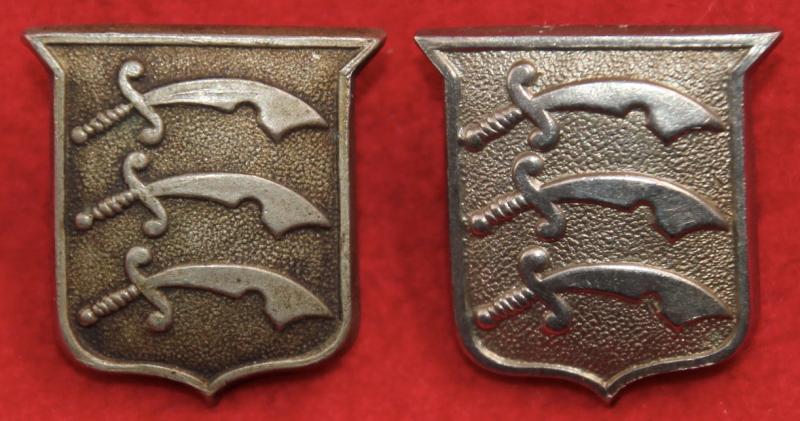 Essex Regt (Vols) Collar Badges