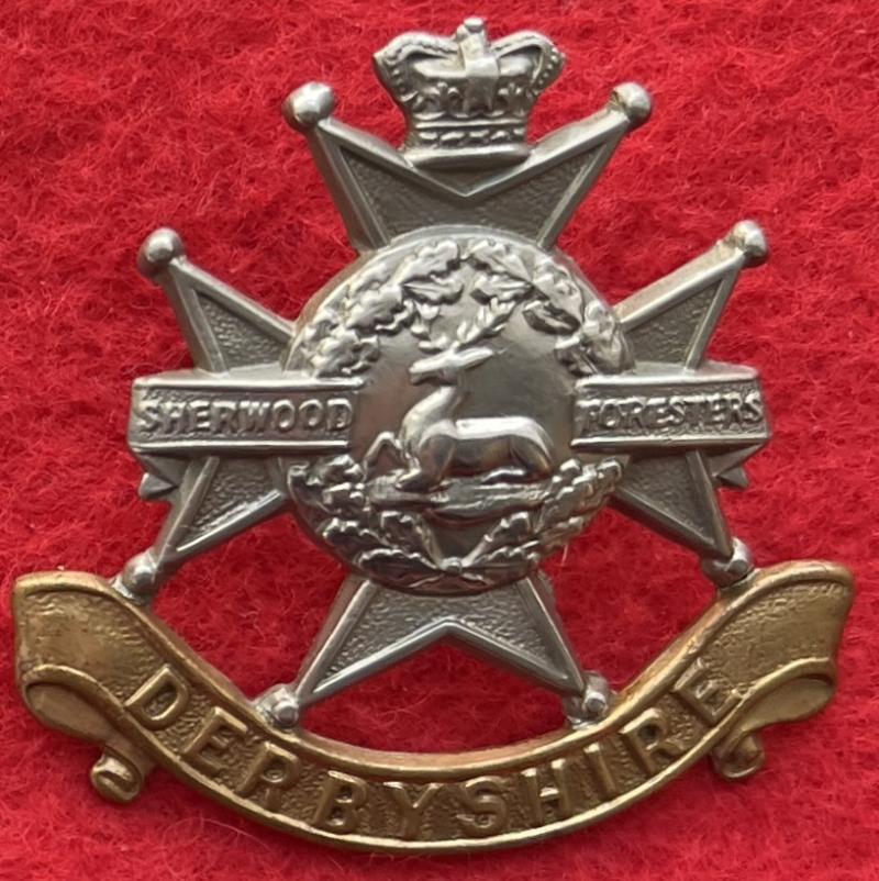 Victorian Derbyshire Regt Cap Badge