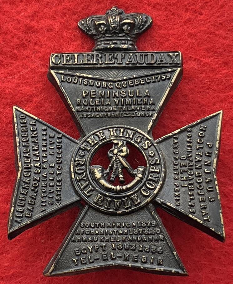 KRRC Post-1881 Glengarry Badge