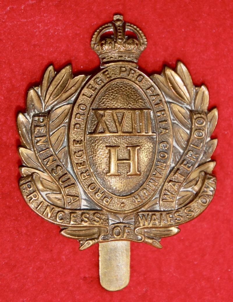Edwardian 18H Cap Badge