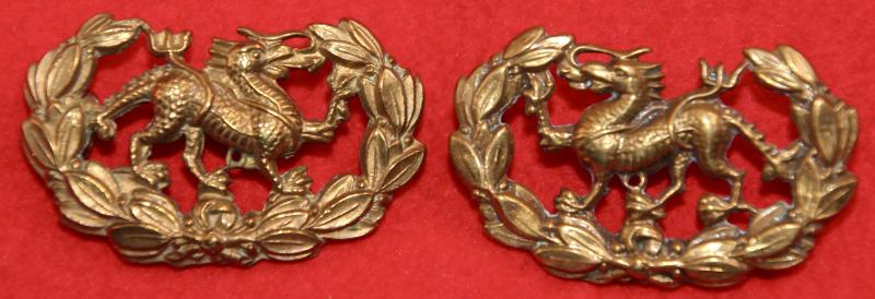 Early Border Regt Collar Badges