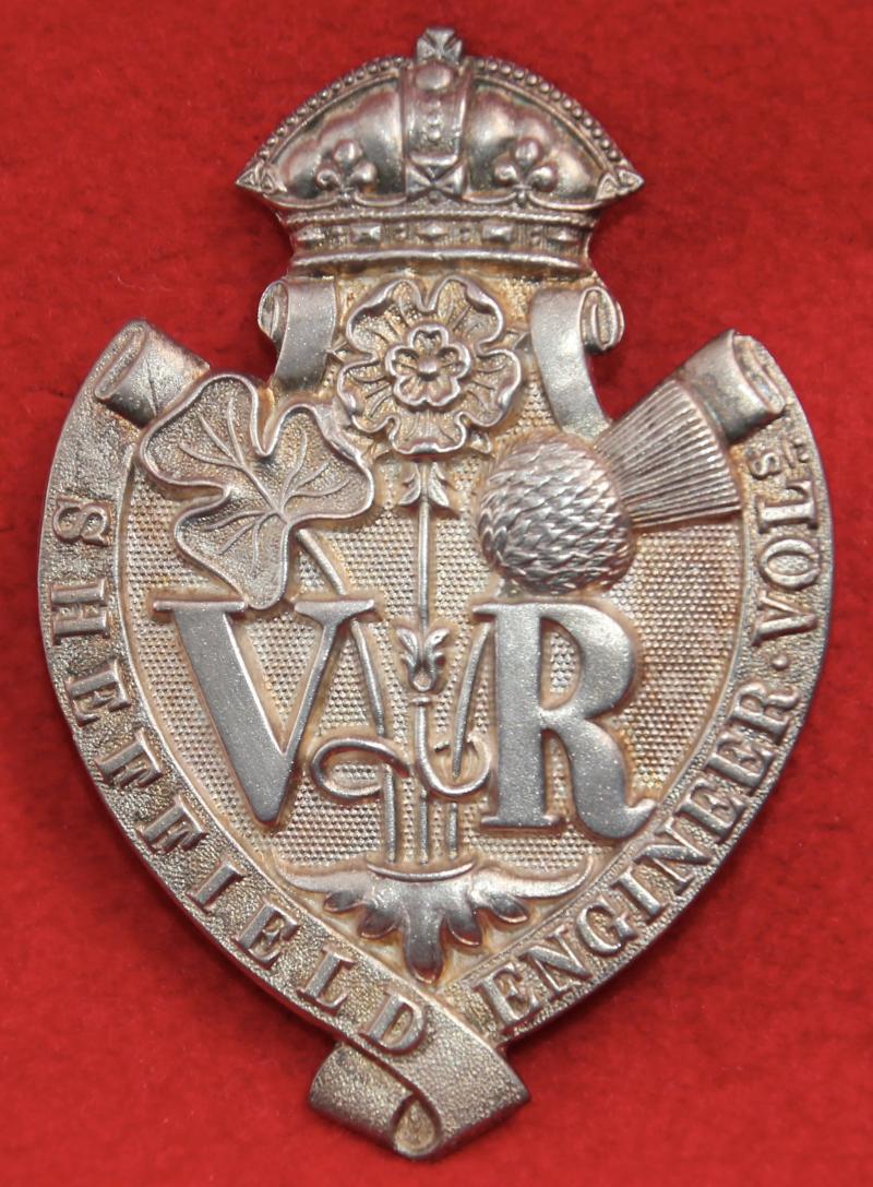 Sheffield Engineer Vols Officer’s Shako Plate
