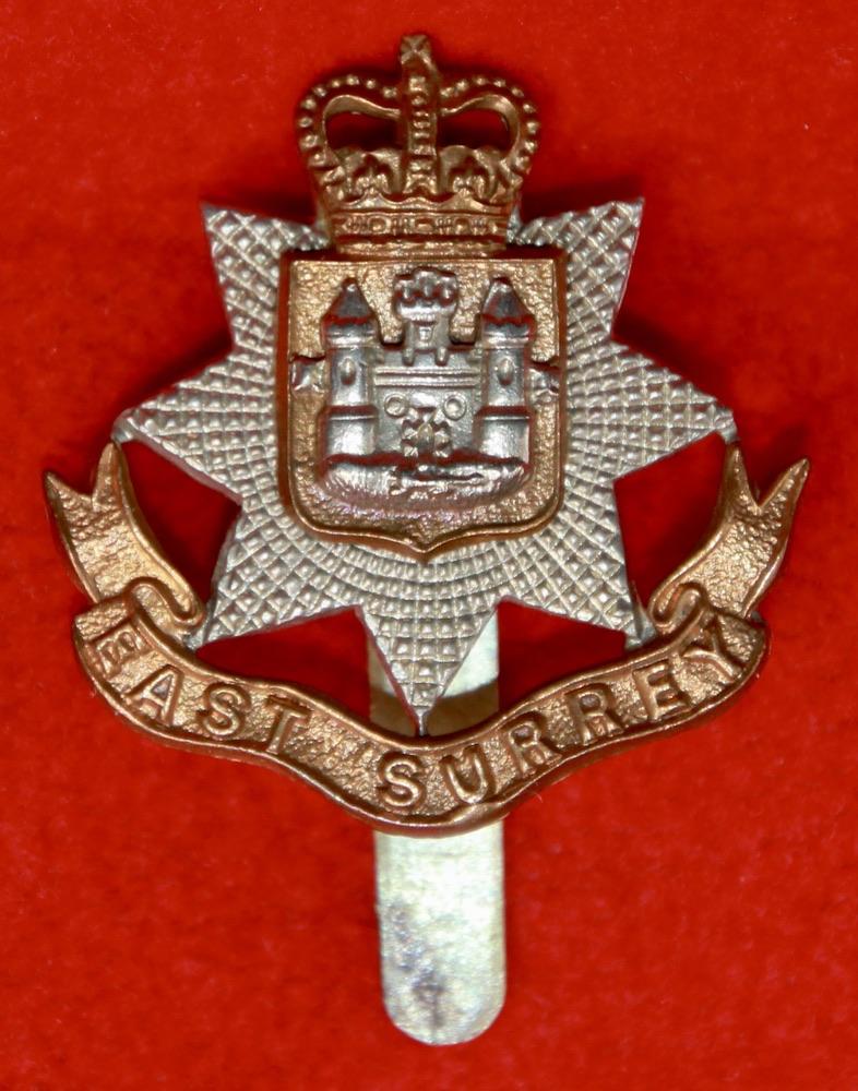 East Surrey Regt QC Beret Badge