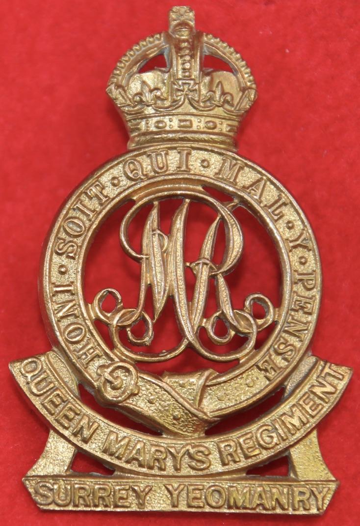 Surrey Yeomanry Cap Badge