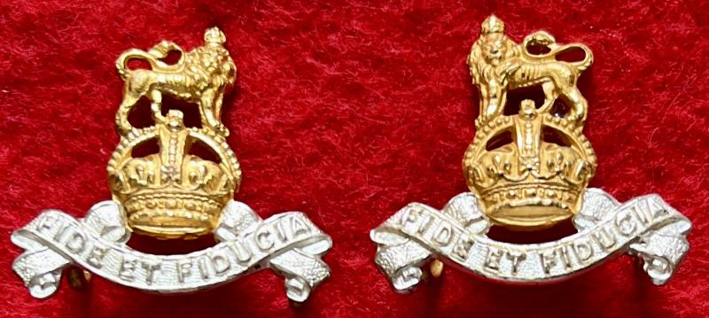 RAPC Officer's Collar Badges