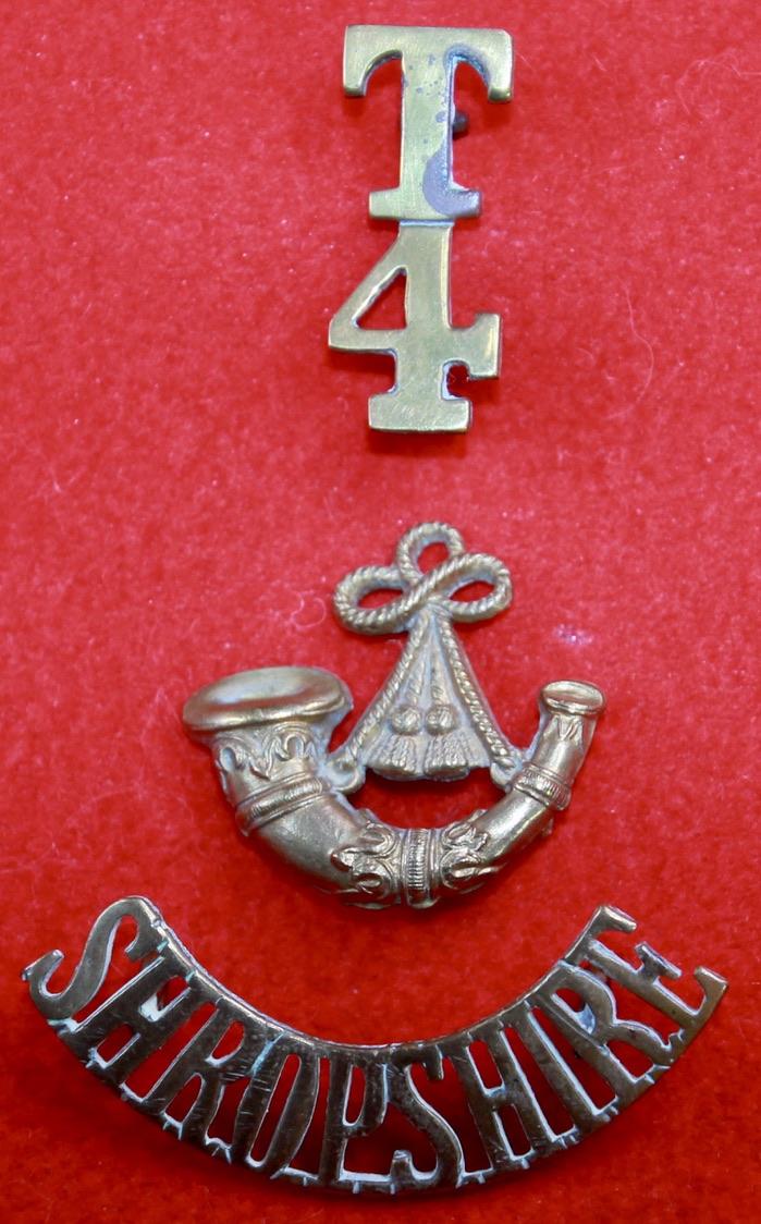 T/4/Bugle/Shropshire Shoulder Title