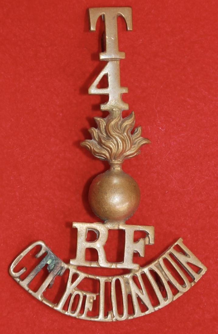 T/4/grenade/RF/City of London Shoulder Title