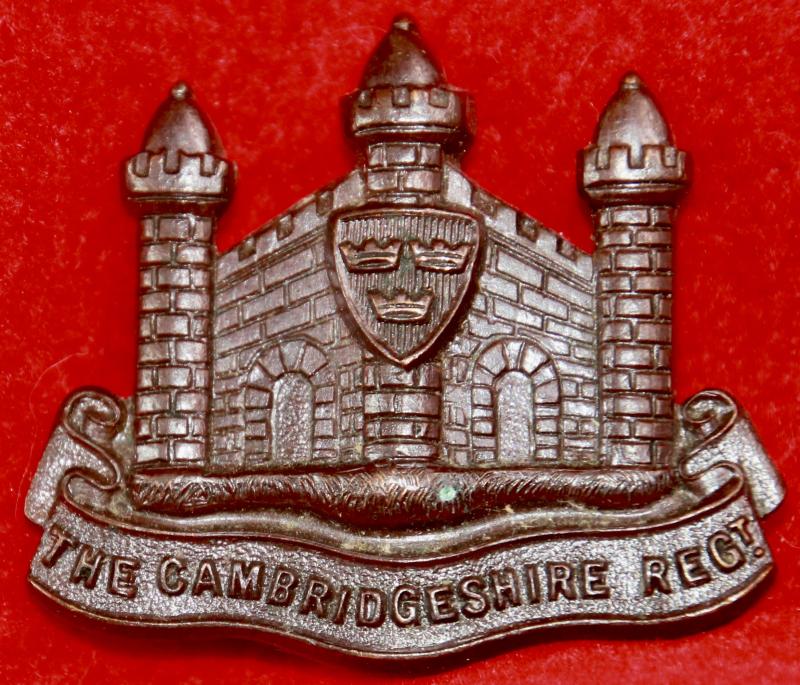 Cambridgeshire Regt OSD Collar Badge