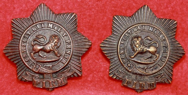2nd VB Worcester Collar Badges