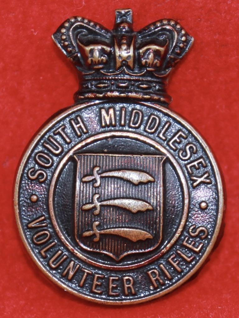 S Middlesex VR Cap Badge