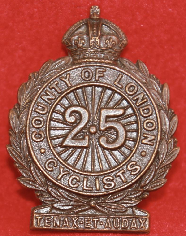 25th London Cap Badge