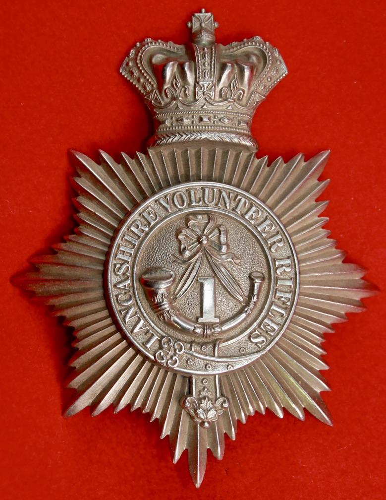 1st Lancs VR Officer's Shako Plate