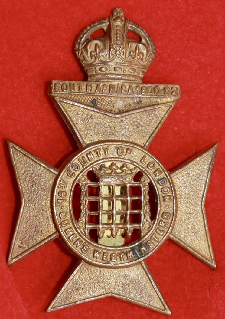 16th London Cap Badge