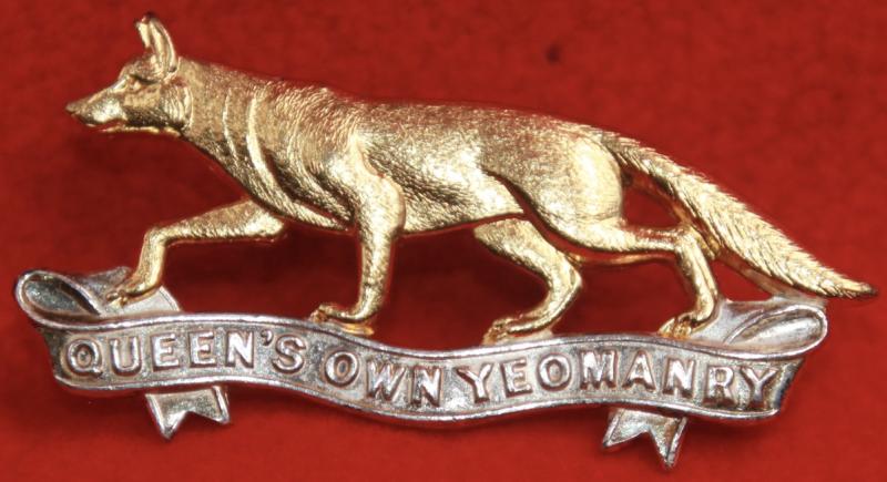 QOY Officer's Cap Badge