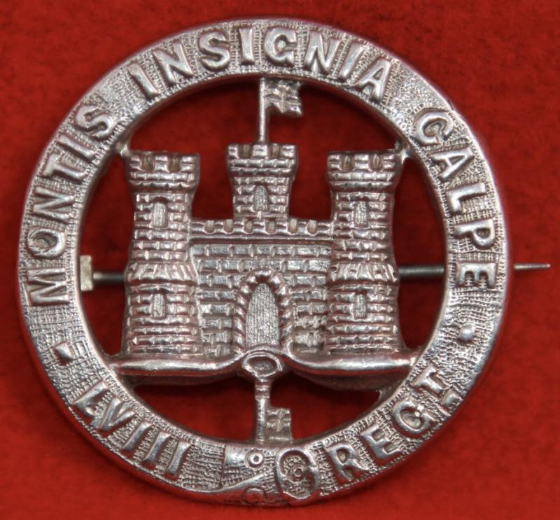 58th Foot Officer's Puggaree Badge