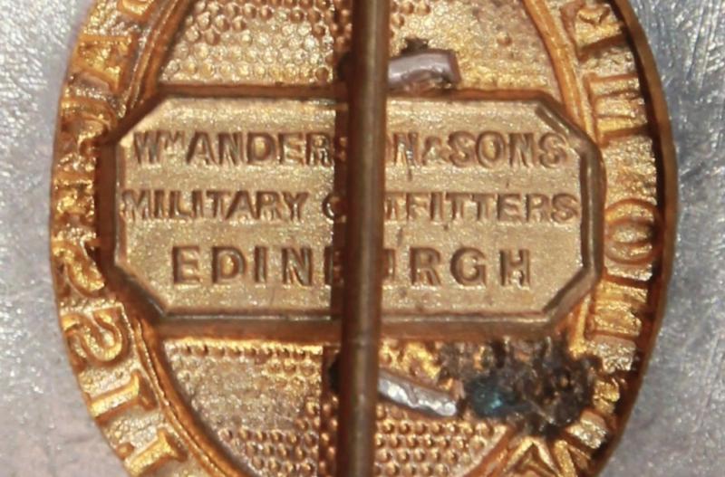 9th HLI Officer's Glengarry Badge