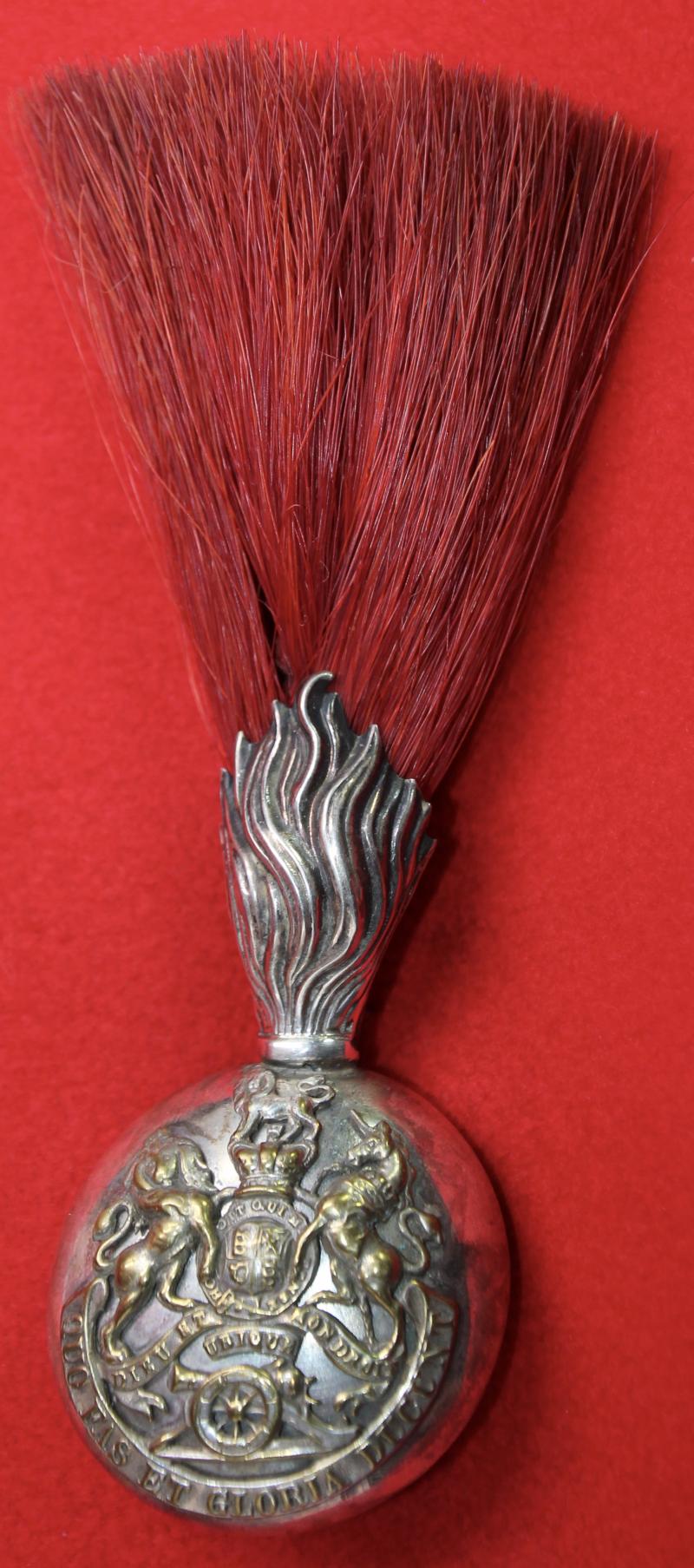 RA (Vols) Officer's Busby Grenade