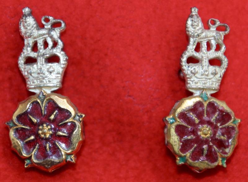 Loyals Officer's Collar Badges