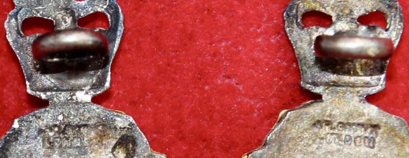 Loyals Officer's Collar Badges