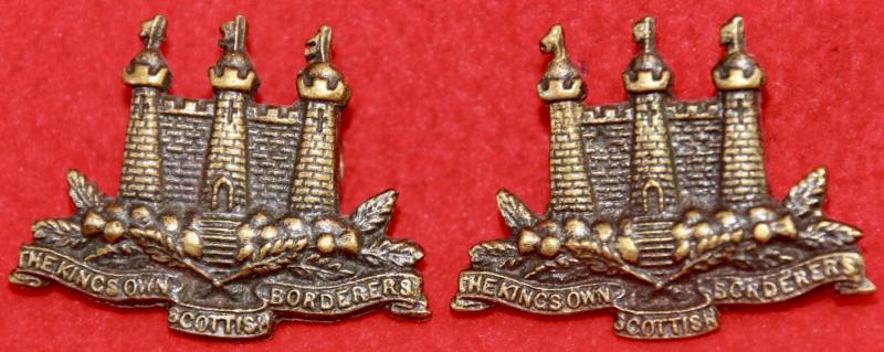 KOSB OSD Collar Badges