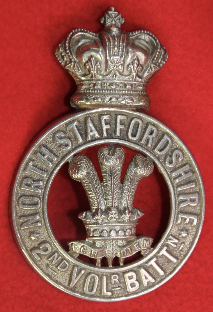 2VB N Staffs Glengarry Badge