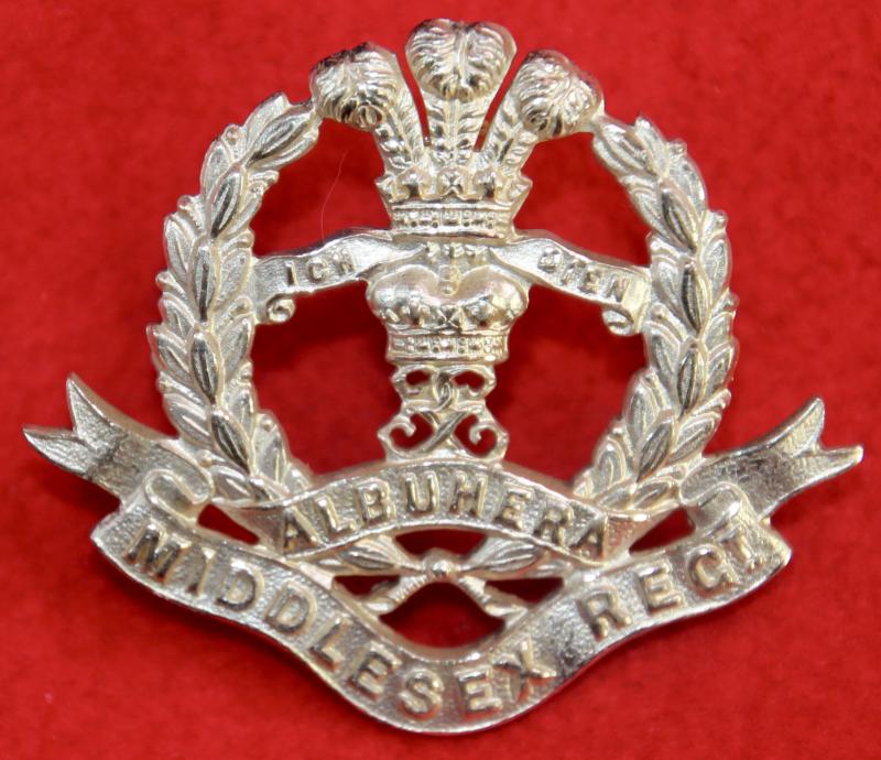 Middlesex Regt Officer's Cap Badge