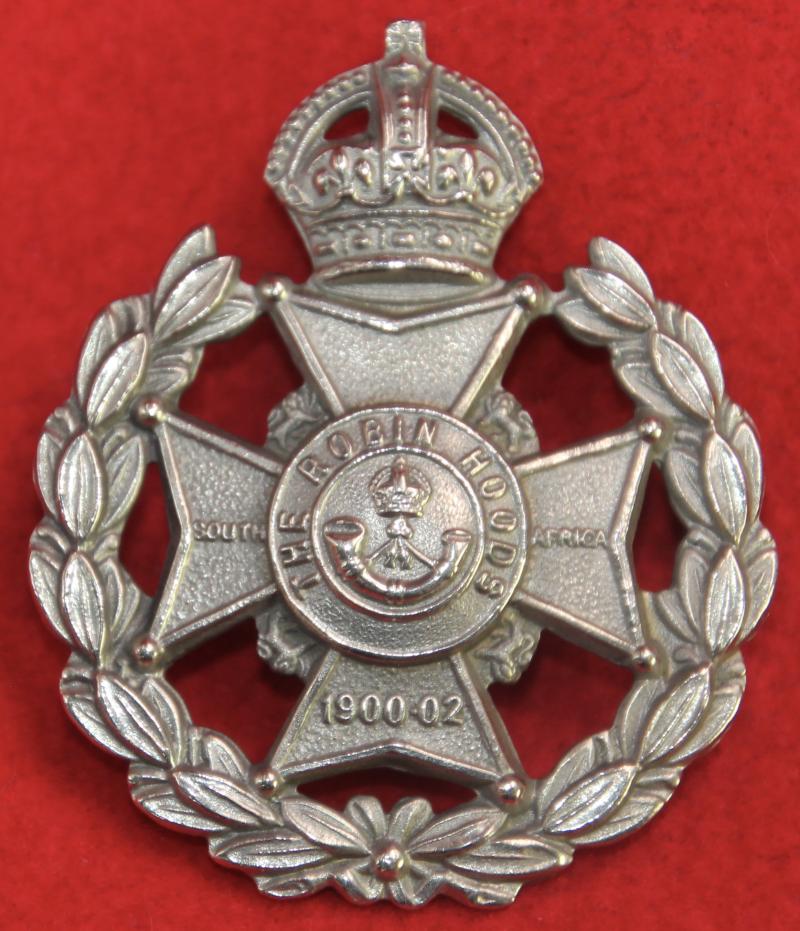 Robin Hood Rifles Cap Badge