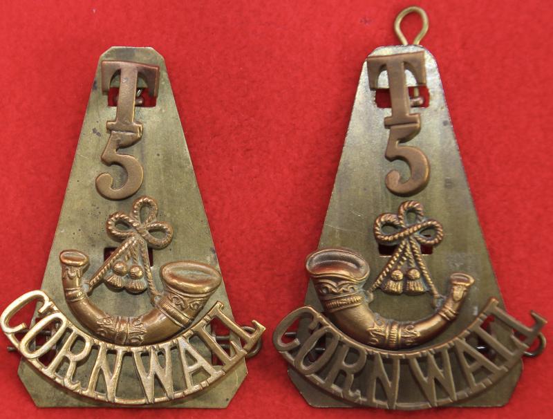 T/5/Bugle/Cornwall Shoulder Titles