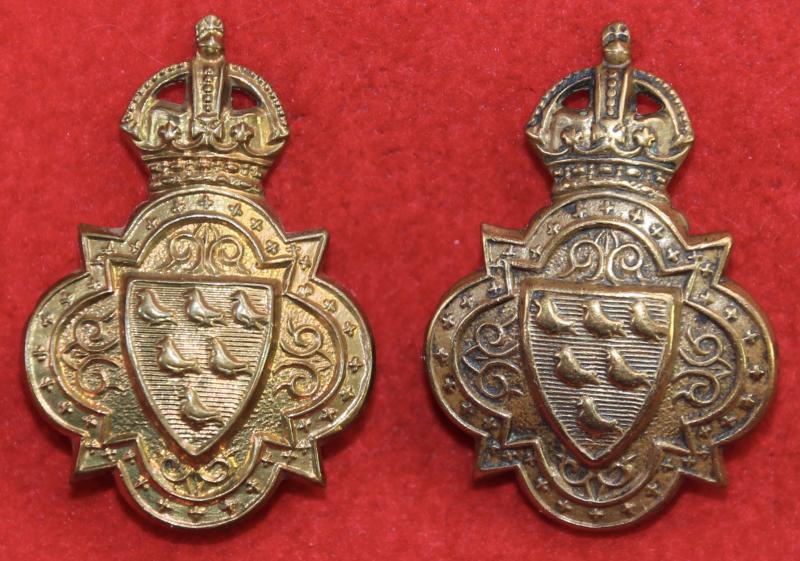 Sussex Yeomanry Collar Badges