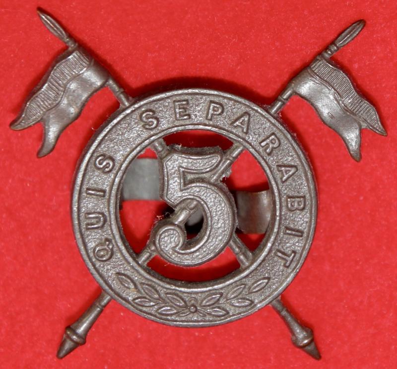 5th Lancers OSD Cap Badge