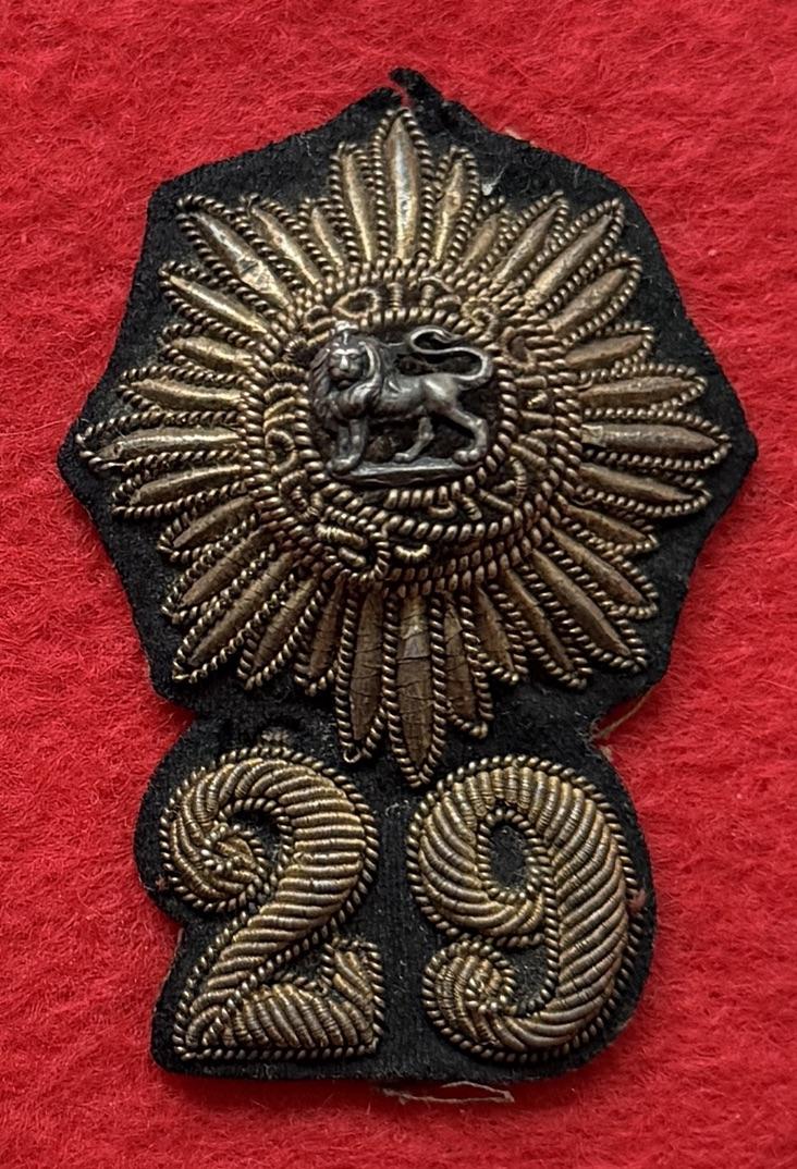 29th Foot Officer's Forage Cap Badge