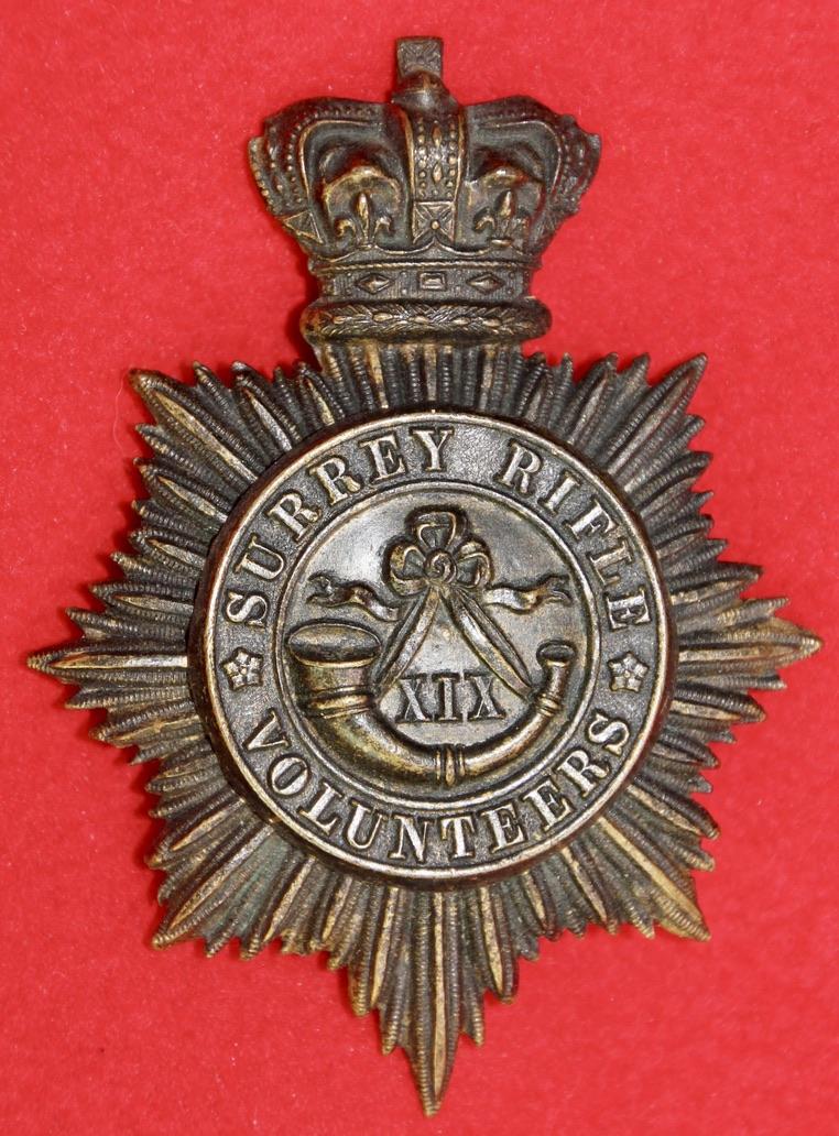 XIX Surrey Rifles Shako Plate