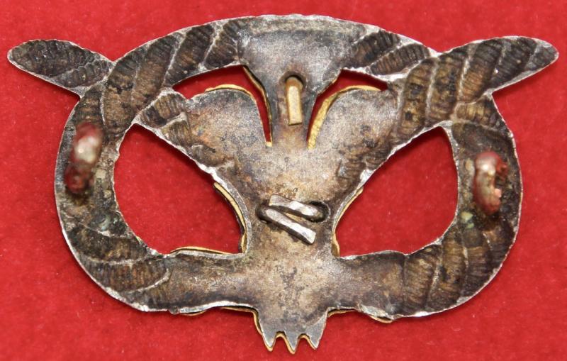 Victorian N Staffs VB Officer's Collar Badge